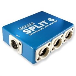 Whirlwind SPLIT 6 - Line Level Parallel Splitter - 1 XLRF In and 6 XLRM Parallel Outs